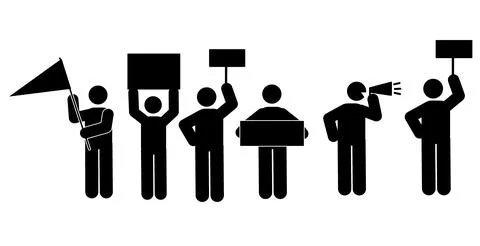 Demo  Illustrazione stock