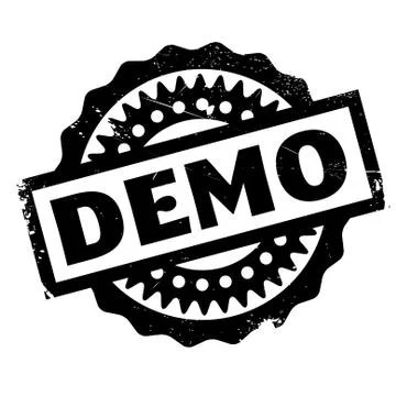 Demo rubber stamp Stock Illustration