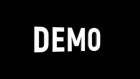Demo text 3D word rotation animation video effect for trailer title 스톡 동영상 313715593