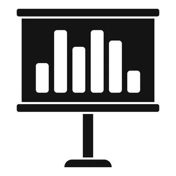 Democracy banner graph icon simple vector. Vote election Stock Illustration