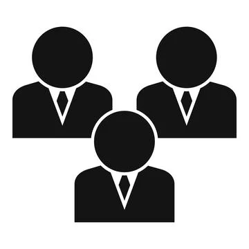 Democracy group icon simple vector. Election vote Stock Illustration
