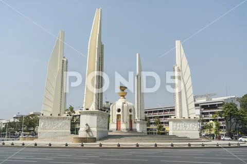 Democracy monument in Bangkok Stock Photos