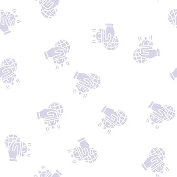 Democracy social problem glyph seamless pattern Stock Illustration