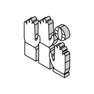 Democracy world isometric icon vector illustration Ilustración de archivo