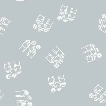 Democracy world line seamless pattern Stock-Illustration