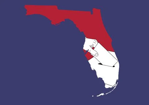 Democratic elections in the State of Florida Stock-Illustration