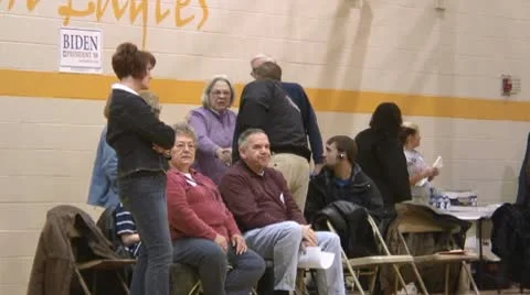 Democratic Iowa Caucus 2008 Video stock 9444835