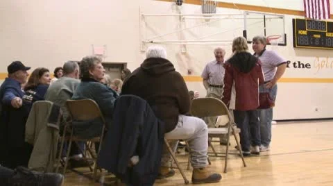 Democratic Iowa Caucus 2008 Stock Footage 10596319