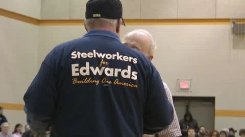 Democratic Iowa Caucus 2008 스톡 동영상 10607465