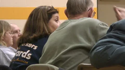 Democratic Iowa Caucus 2008 Stock Footage 10607474