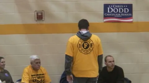 Democratic Iowa Caucus 2008 Stock Footage 10716594