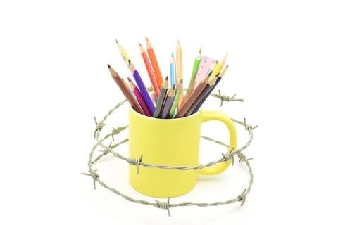 Democratic principles under pressure - applying self-censorship Stock Photos