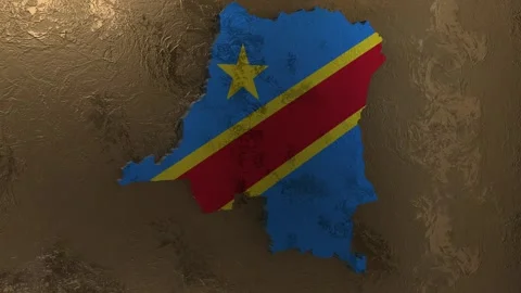 Democratic Republic of the Congo Map Stock Footage 277923841