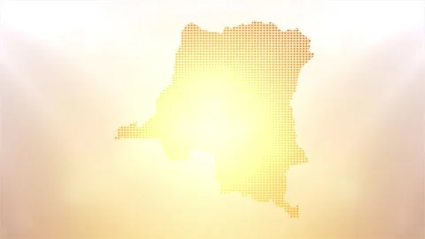 Democratic Republic of the Congo Map Opener 库存影片 247888693