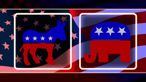 Democrats vs Republicans Stock Footage 286182986
