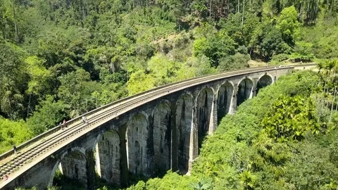 Demodara Nine Arch Bridge Video stock 97907442