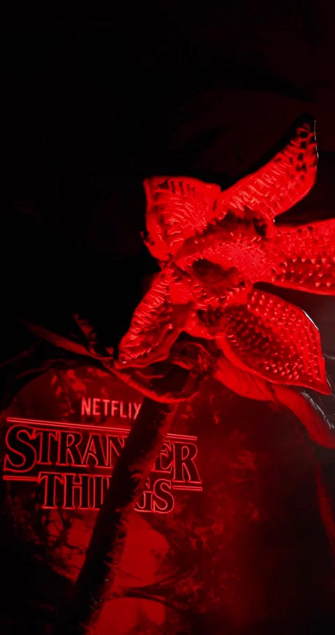 Demogorgon Display Glowing at Stranger Things Fan Event Bangkok Stock Footage 324903320