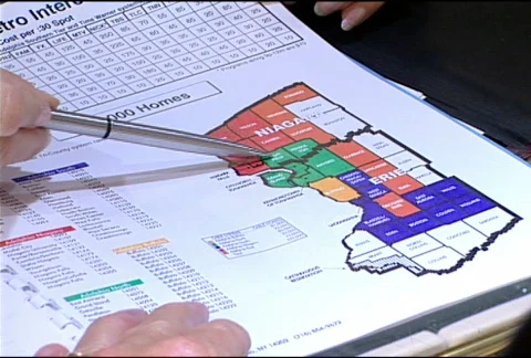 Demographic Map 111 Stock Footage 489457