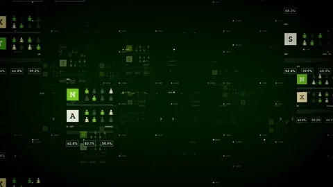 Demographics Green Stock Footage 77152782