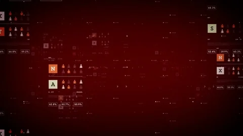 Demographics Red Stock Footage 77152842