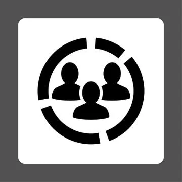Demography diagram icon Stock Illustration