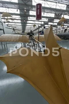 Demoiselle replica airplane invented by santos dumont - tam aviation museum Stock Photos