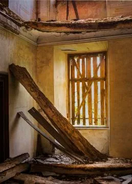Demolished upper floor Stock-Fotos