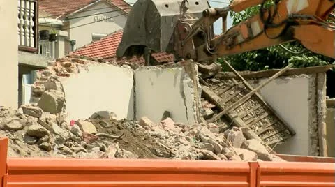 Demolition 25 fps 01 動画素材 11431372