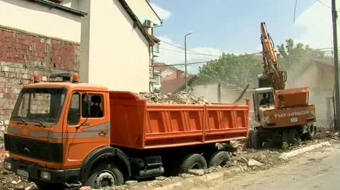 Demolition 25 fps 02 Video stock 11431512