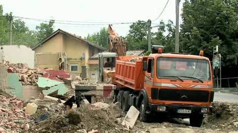 Demolition 25 fps 03 Video stock 11431559