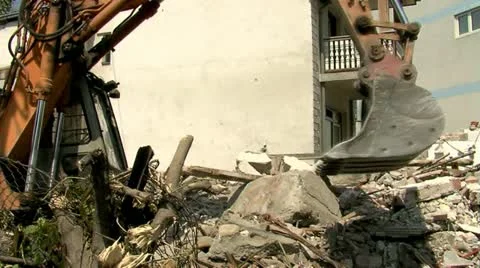 Demolition 25 fps 06 動画素材 11431571