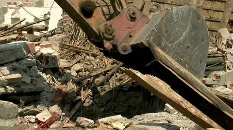 Demolition 25 fps 07 動画素材 11433289