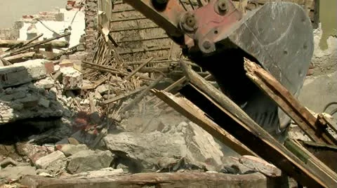 Demolition 25 fps 08 動画素材 11433671