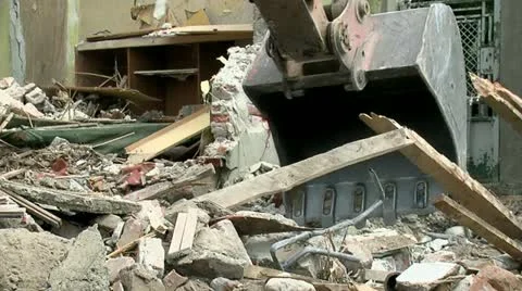 Demolition 25 fps 09 動画素材 11433292