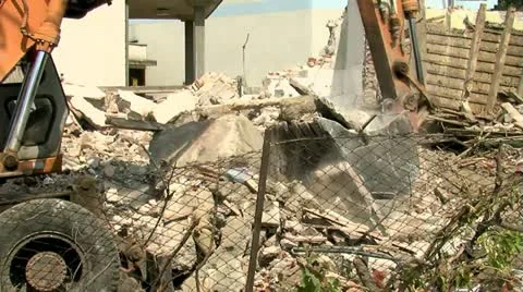 Demolition 25 fps 10 動画素材 11433552