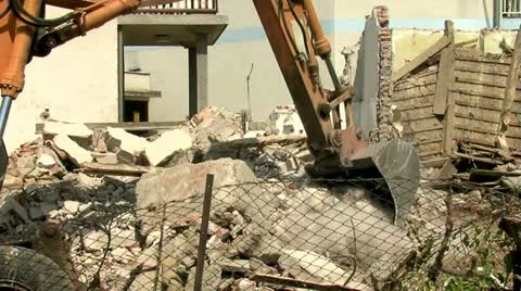Demolition 25 fps 11 動画素材 11433362