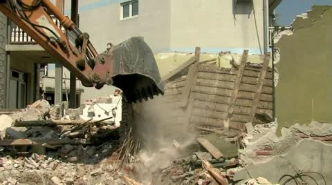 Demolition 25 fps 14 Stock Footage 11433687