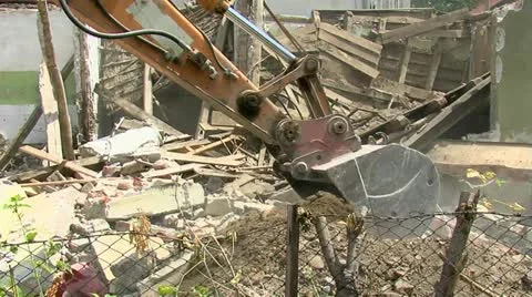 Demolition 30 fps 02 Stock Footage 11428709