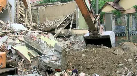 Demolition 30 fps 05 Stock Footage 11428680