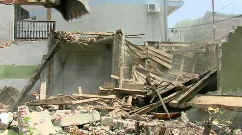 Demolition 30 fps 09 動画素材 11428639