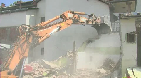 Demolition 30 fps 15 Stock Footage 11428490