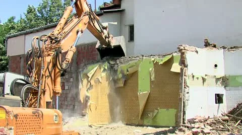 Demolition 30 fps 19 動画素材 11428472