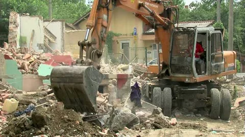 Demolition 30 fps 20 Stock Footage 11428533