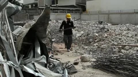 Demolition 3296 stab Stock Footage 20511809