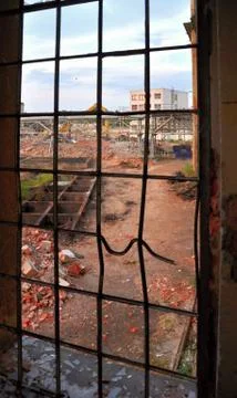 Demolition of building Stock Photos