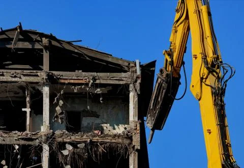 Demolition of buildings Stock Photos