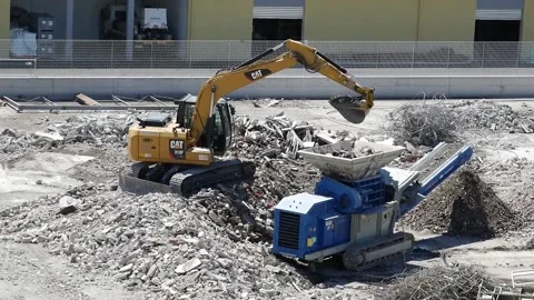 Demolition bulldozer Stock-Footage 136898226