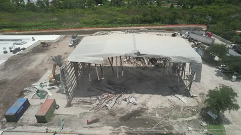 Demolition Construction Site Video stock 254280893