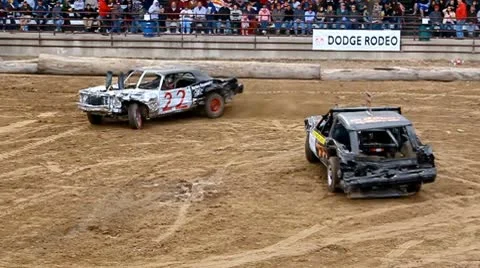 Demolition derby 19 Stock Footage 9433384