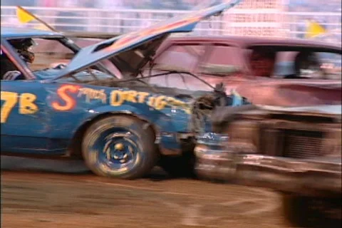 Demolition Derby 2   Stock Footage 477720